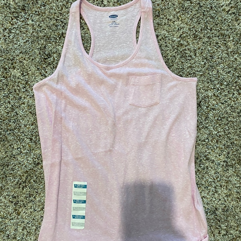 Old navy girls racer back tank size 10/12 NEW